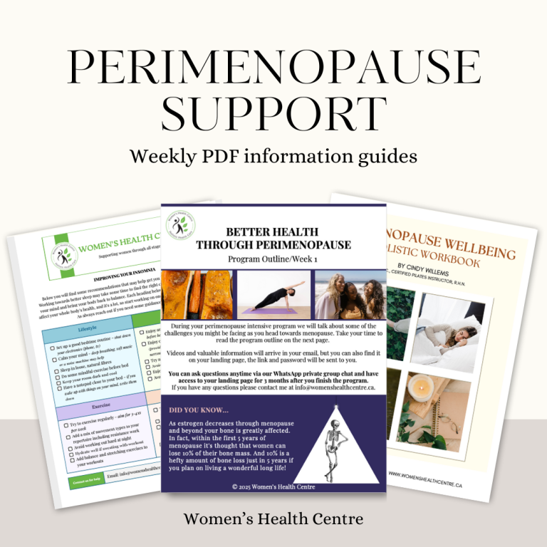 Women's Health Centre - Holistic Health Centre - Danforth - Ontario - Canada - Cindy Willems - Perimenopause Guide