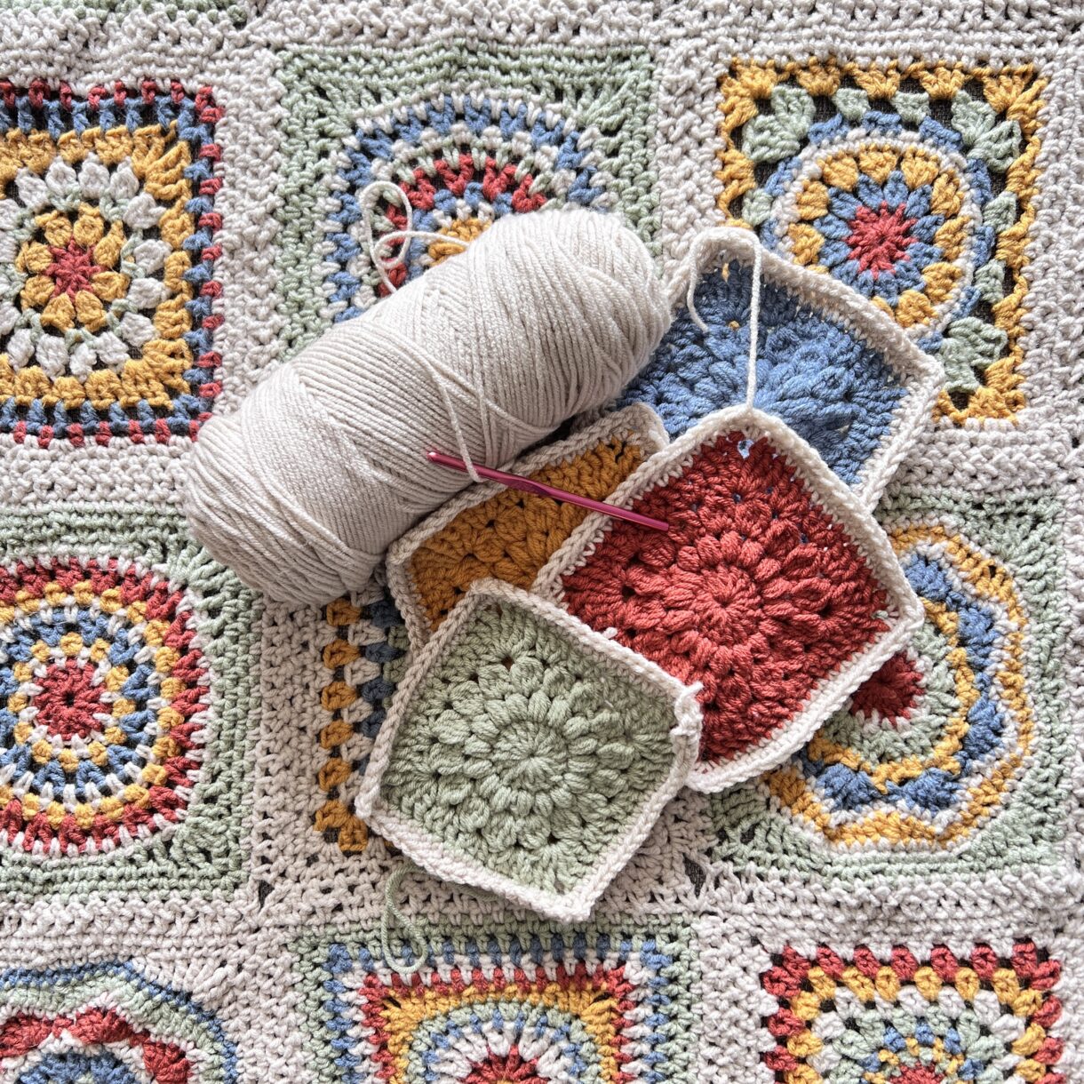 Crochet blanket for community project Women's Health Centre