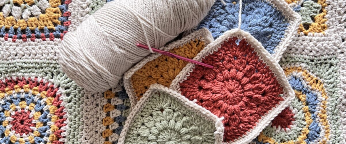 Crochet blanket for community project Women's Health Centre